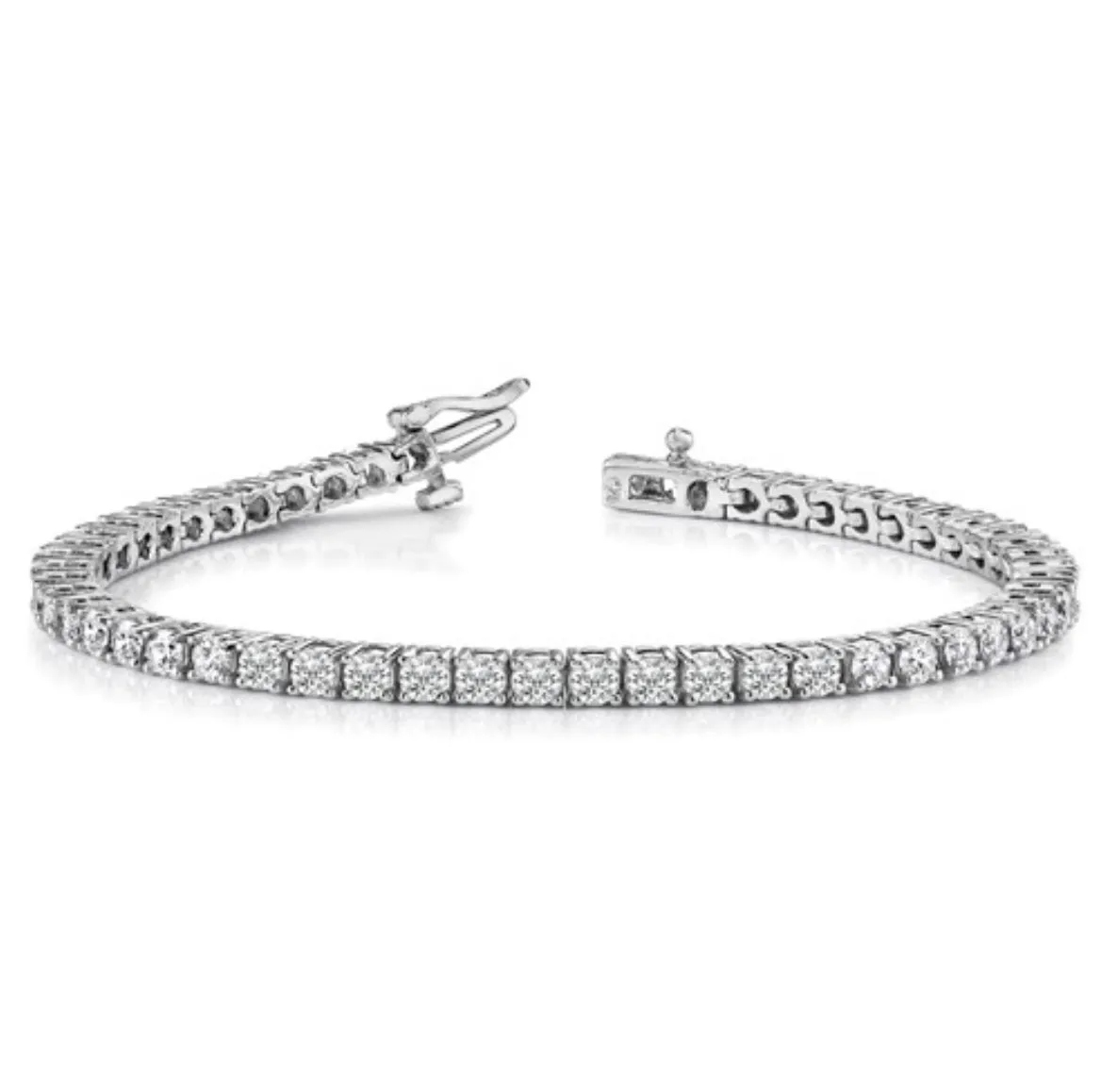 14k White Gold VS Diamond Tennis Bracelet