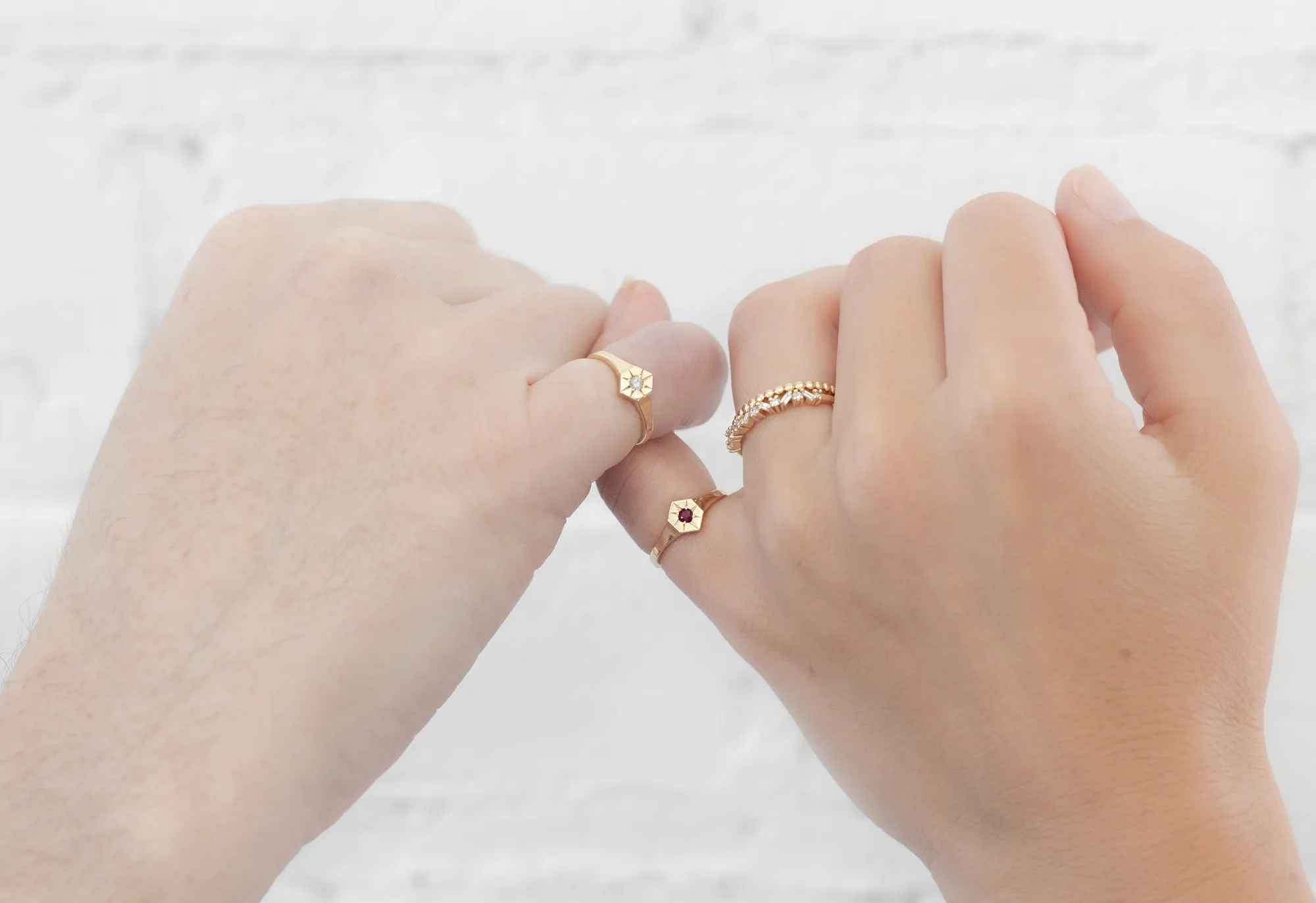 Custom Birthstone Signet Ring