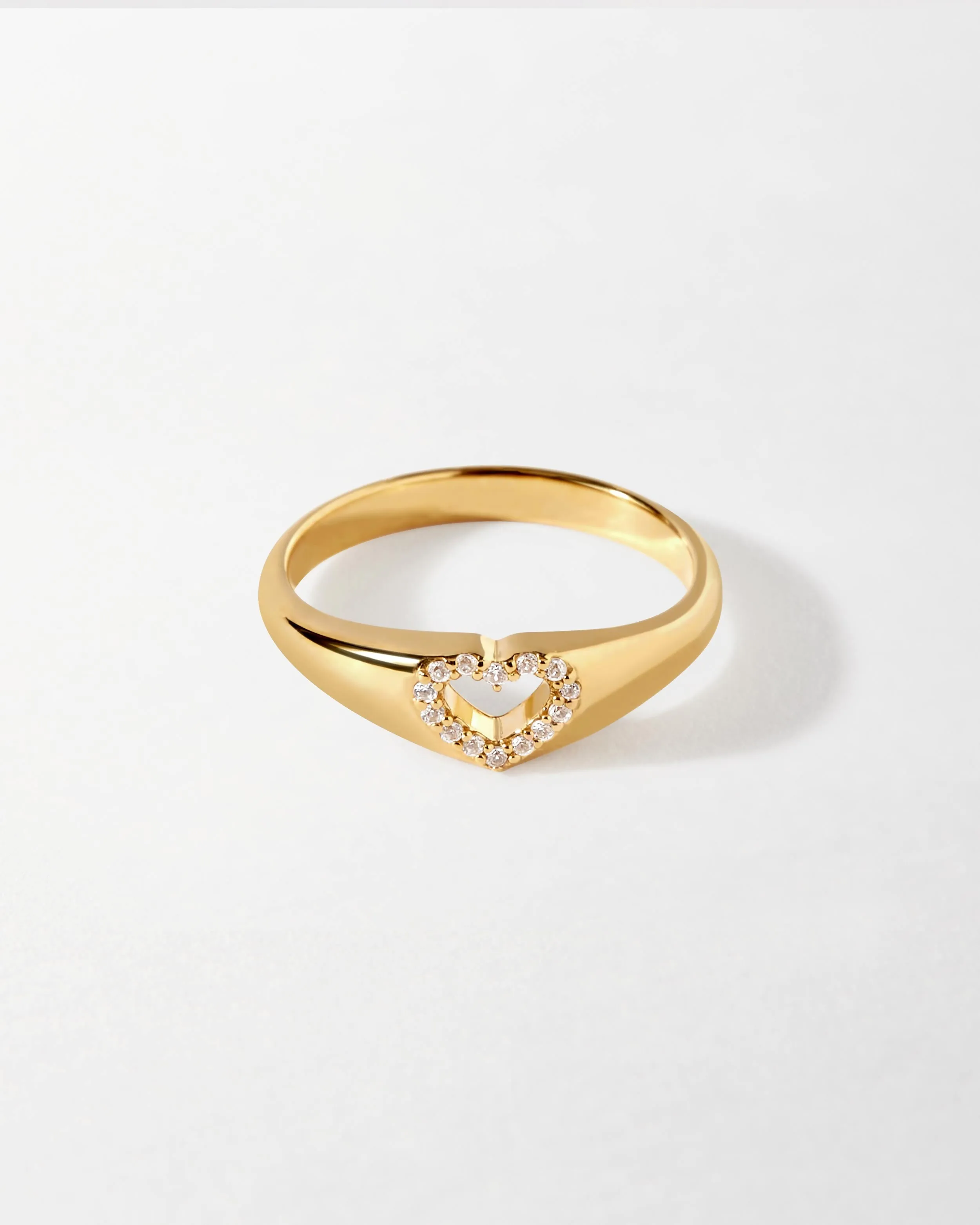 Sophia Heart Signet Ring
